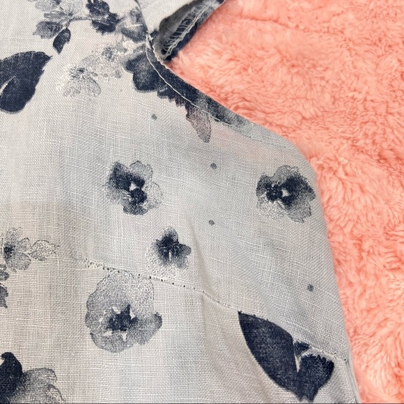 Lungo L'Arno Linen Dress w/ Ribbed Knit Side Panels XL Lagenlook Boho Coastal - Picture 7 of 12